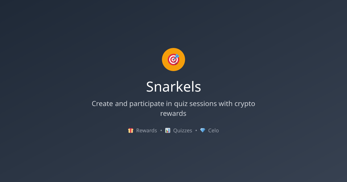 Snarkels - Farcaster Mini Apps